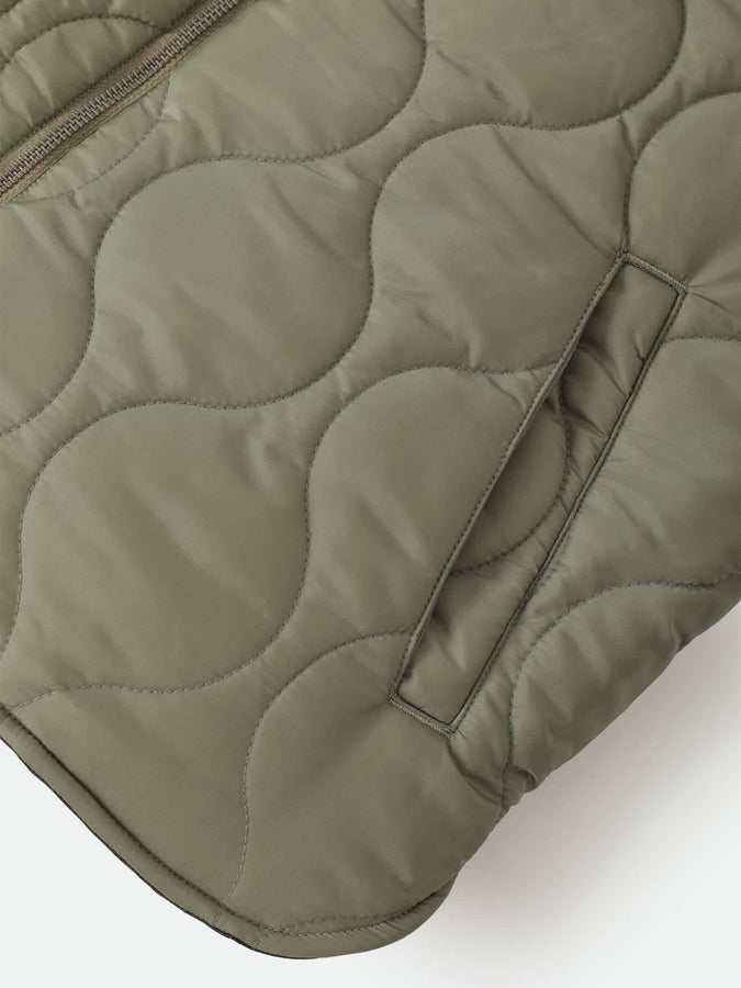 Brixton Builders Abraham Reversible Vest Fall 2026 | BLACK/OLIVE SURPLUS