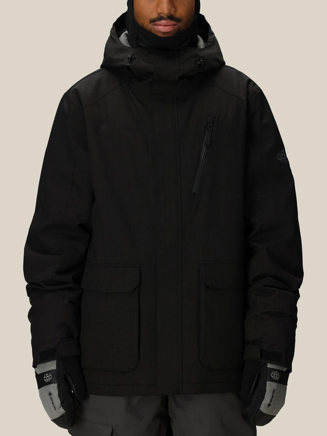 686 Nightline Insulated Jacket Winter 2026 | BLACK HERRINGBONE (BLHB)
