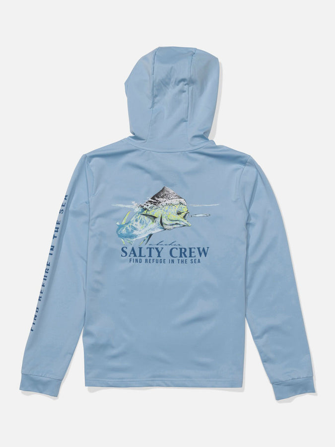 Salty Crew Surface Hood Long Sleeve Rashguard Spring 2026 | CLEAR SKY