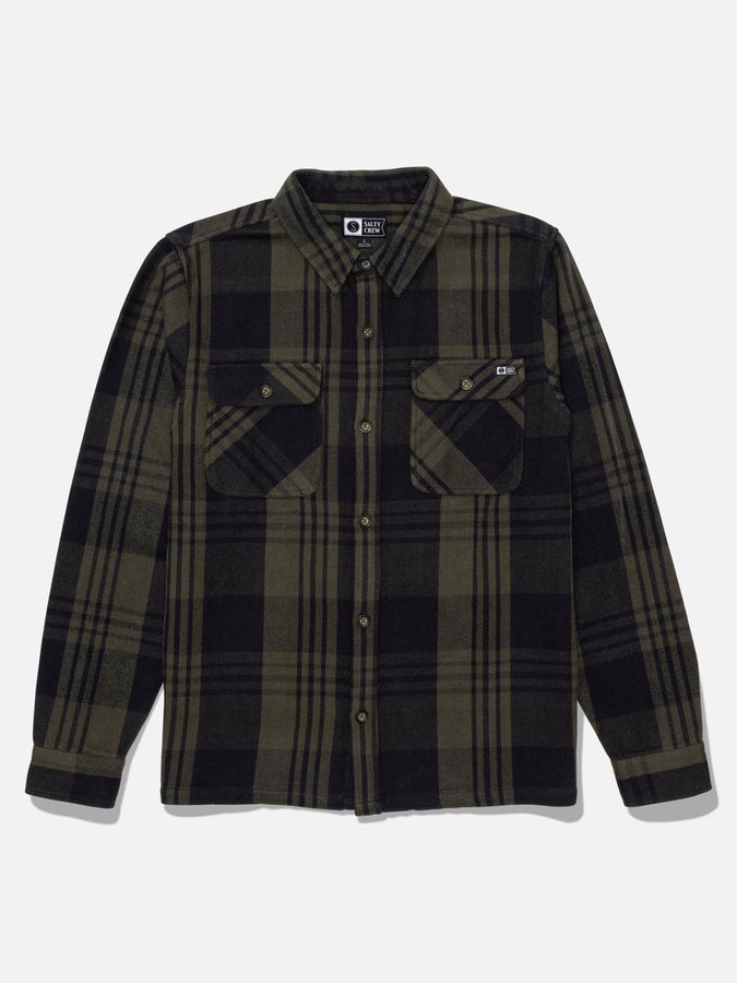 Salty Crew Windward Flannel Shirt Holiday 2026 | GREEN/BLACK