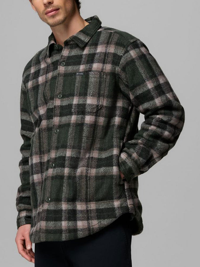 Columbia Hunter Arch Shacket L/S Buttondown Shirt Fall 2026 | GREENSCAPE TRACK PLAID (366)