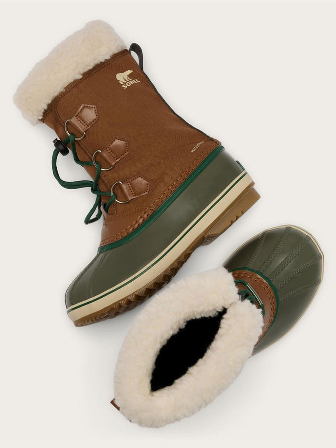 Sorel Yoot PAC™ Nylon Tan/Stone Green Winter Boots Winter 27 | VELVET TAN/STONE GREEN (242)