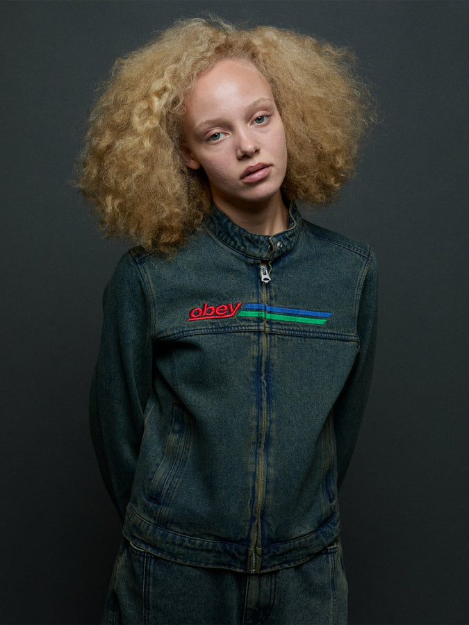 Obey Rove Moto Jacket Fall 2026 | YELLOW TINT WASH (YTW)