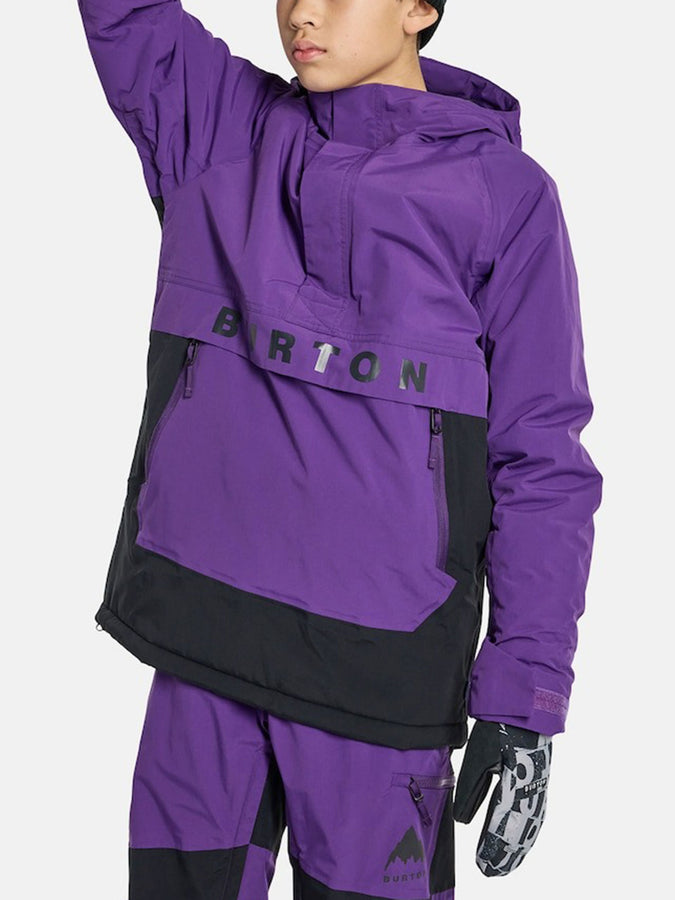Burton Frostener Anorak Jacket Winter 2026 | IMPERIAL PURPLE/TRUE BLK (AUU)