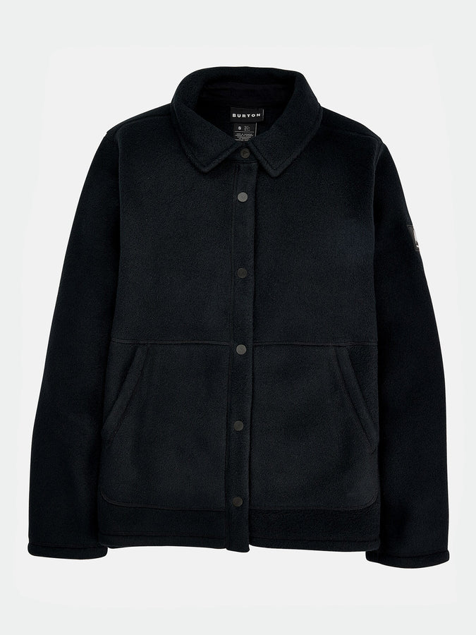 Burton Cinder Women Snap Polar Fleece | TRUE BLACK (001)