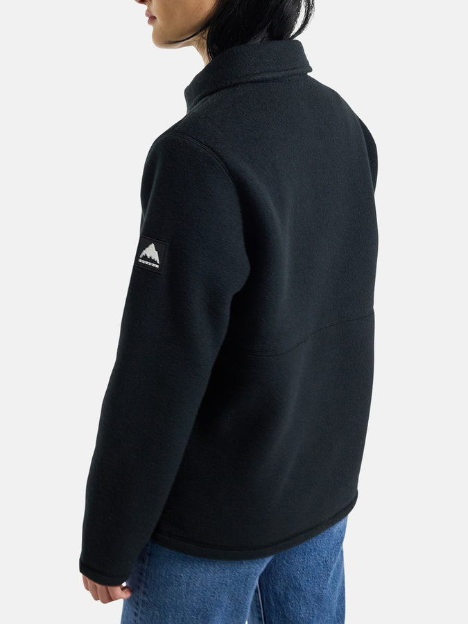 Burton Cinder Women Snap Polar Fleece | TRUE BLACK (001)