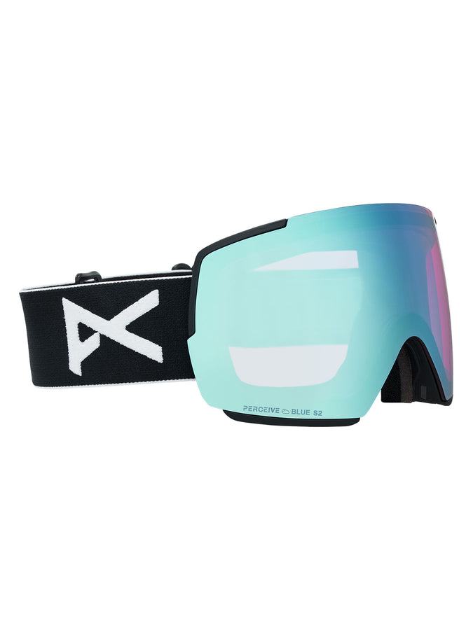 Anon M5 Black/Prcv Blue + Cloudy Pink + MFI Face Mask Goggle | BLACK/PRCV VRBL BLUE (Z53)