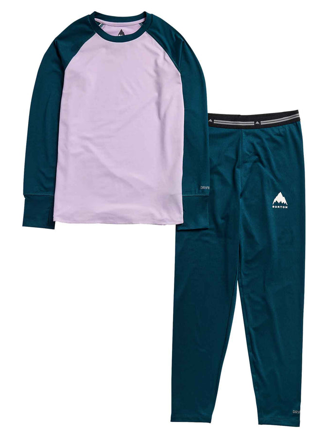 Burton Youth Midweight Base Layer Set 2027 | ATLNTC TEAL/MOONDST PRPL (E5O)