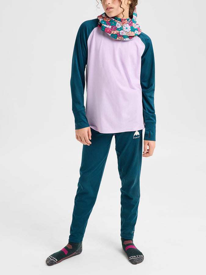 Burton Youth Midweight Base Layer Set 2027 | ATLNTC TEAL/MOONDST PRPL (E5O)