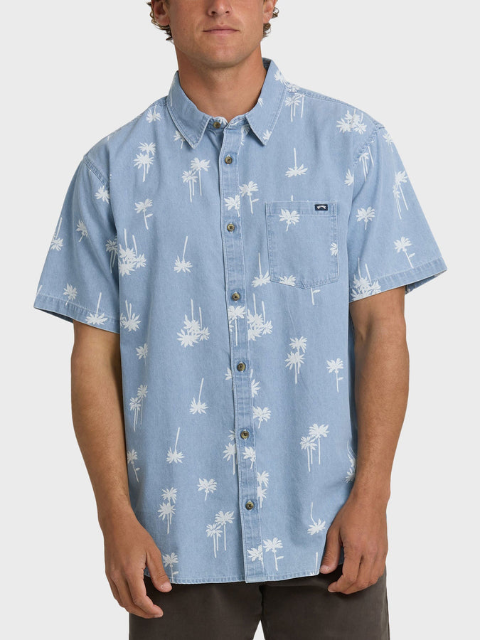 Billabong Sundays Mini S/S Buttondown Shirt Spring 2026 | CORYDALIS BLUE (CBD)