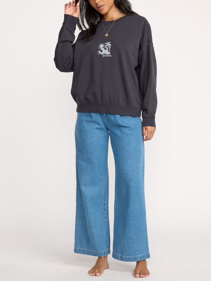 Billabong Echo Crewneck Sweatshirt Spring 2026 | BLACK SANDS (BSD1)