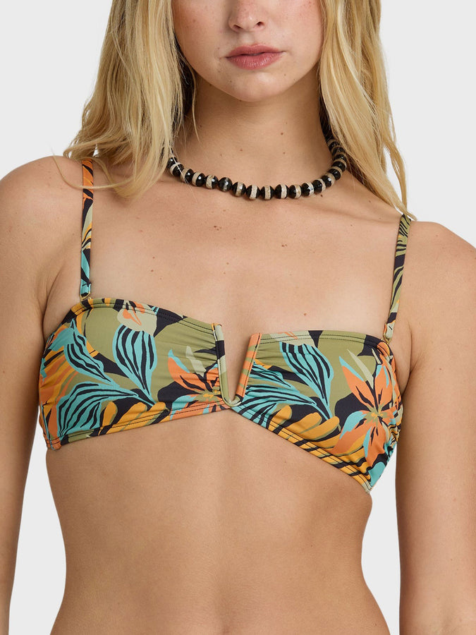Billabong Des Tropiques V Bandeau Bikini Top Spring 2026 | BLACK MULTI (BLM1)
