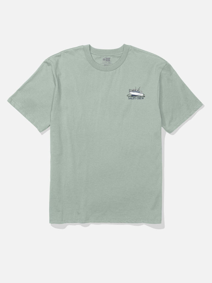 Salty Crew Throttle Classic T-Shirt Fall 2026 | AQUA GREY