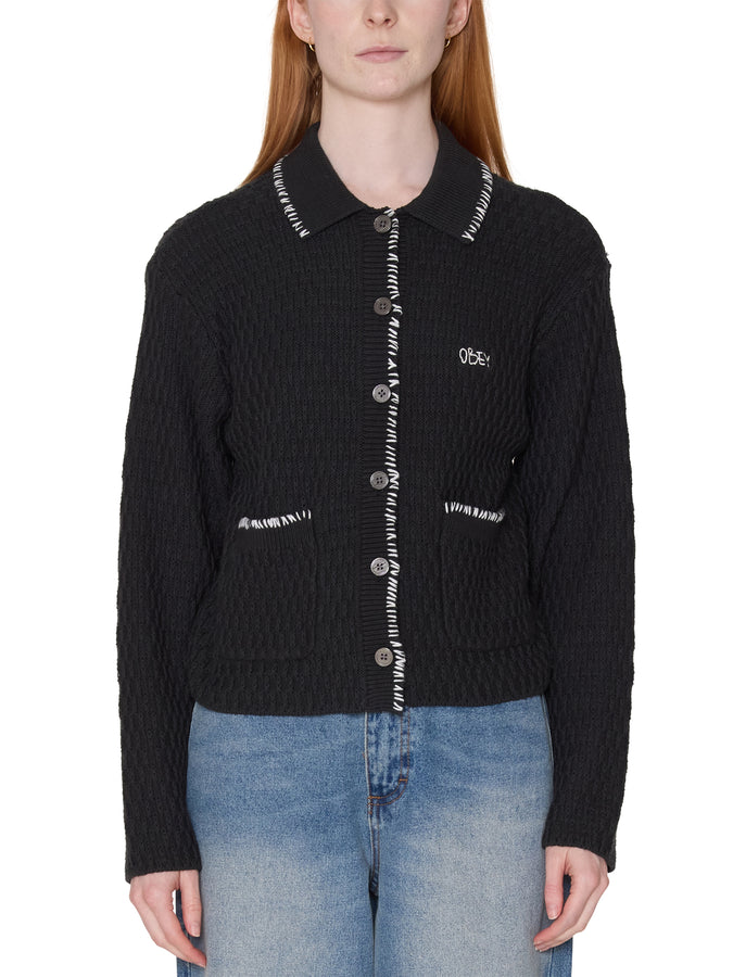 Obey Amelie Cardigan Spring 2026 | OFF BLACK (OBK)