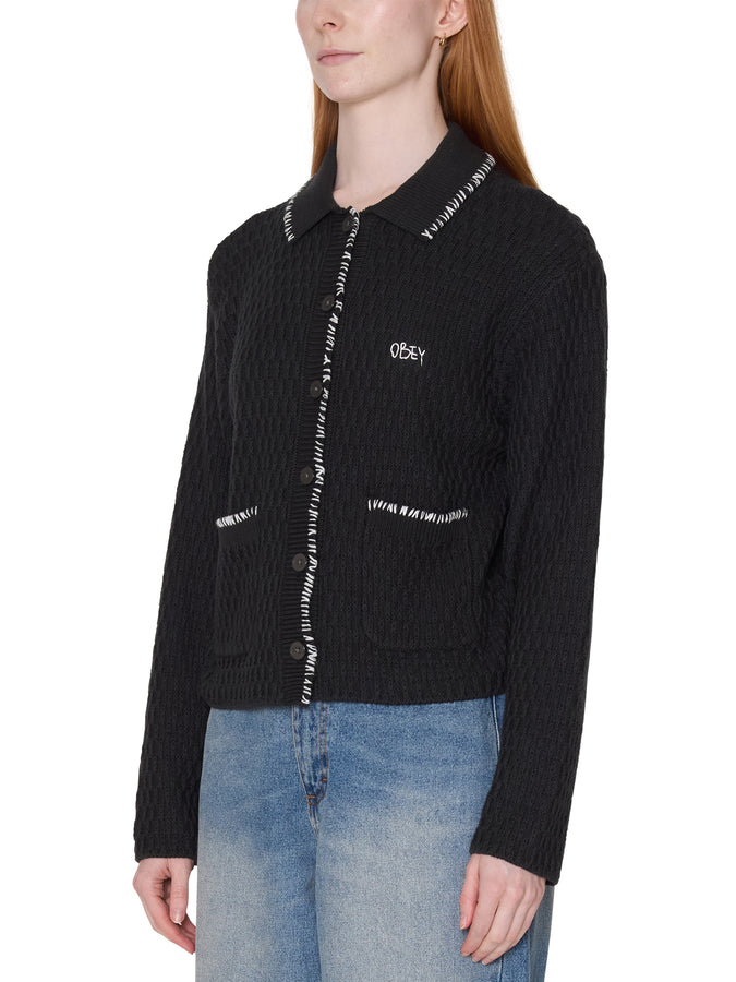 Obey Amelie Cardigan Spring 2026 | OFF BLACK (OBK)