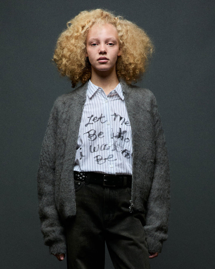 OBEY Caia Bomber Sweater Fall 2026 | CHARCOAL (CHA)