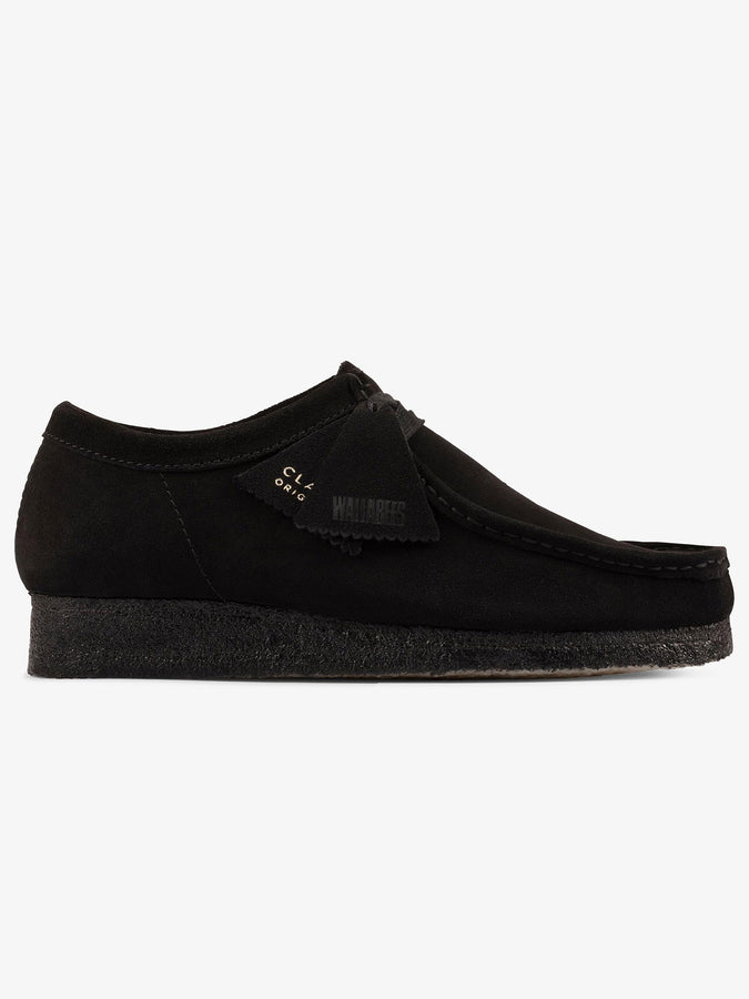 Clarks Wallabee Black Suede Shoes | BLACK SUEDE