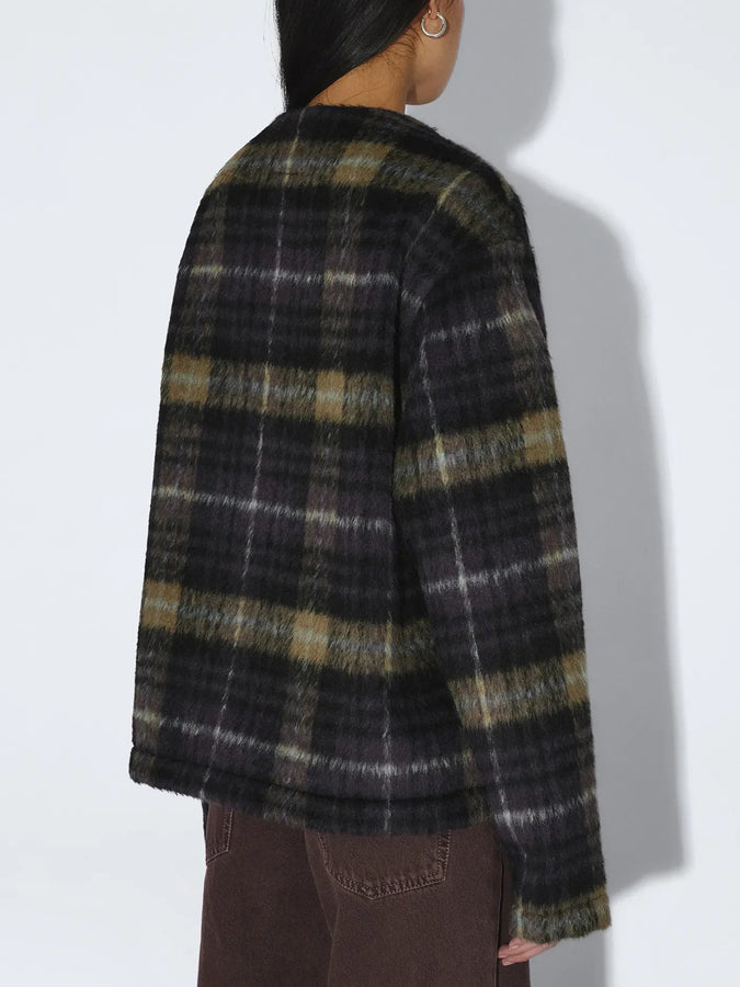 Dr. Denim Julian Cardigan Fall 2026 | BLACK OLIVE CHECK (BO5)