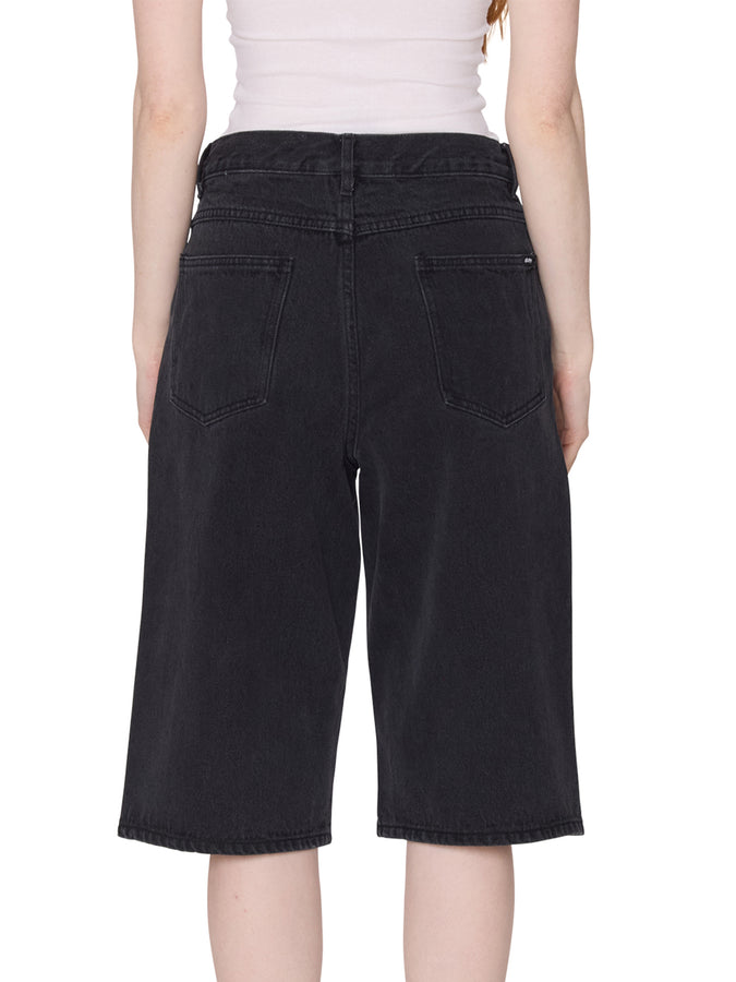 Obey Karina Long Denim Shorts Spring 2026 | WASHED BLACK (WBL)