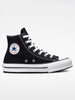 Converse CTAS Platform Hi Black/White/Black Shoes