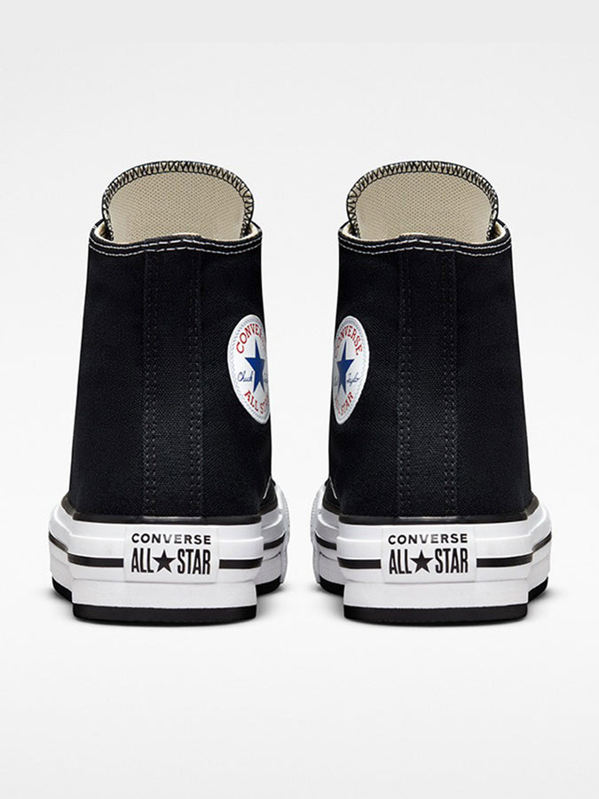 Converse CTAS Platform Hi Black/White/Black Shoes | BLACK/WHITE/BLACK