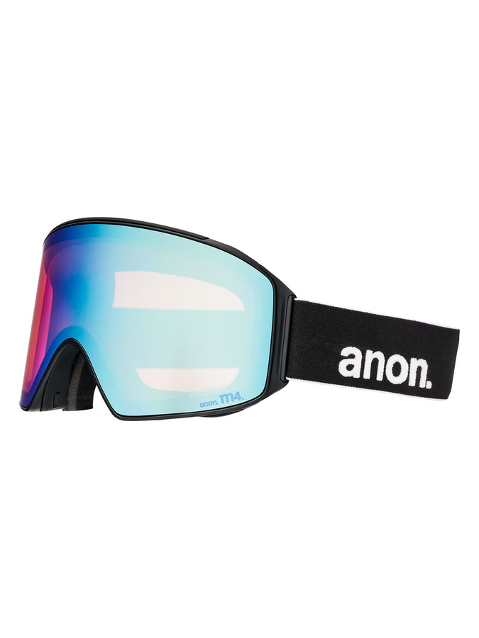 Anon M4 Cylindrical Black/Prcv Blue + MFI Face Mask Goggle | BLACK/PRCV VRBL BLUE (Z53)