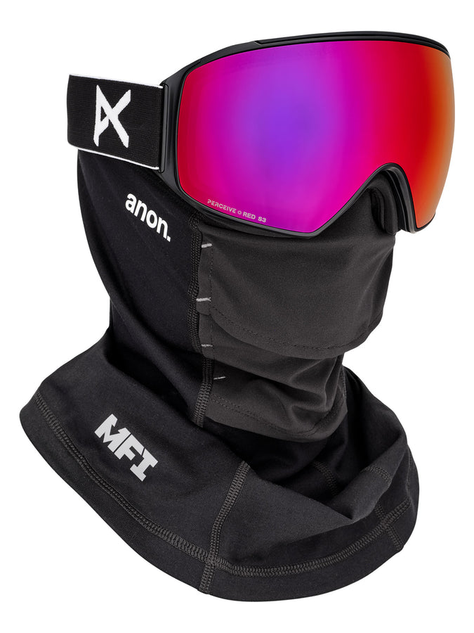 Anon M4 Cylindrical Blk/Prcv Sunny Red + MFI Face Mask Goggle | BLACK/PRCV SUNNY RED (Z58)