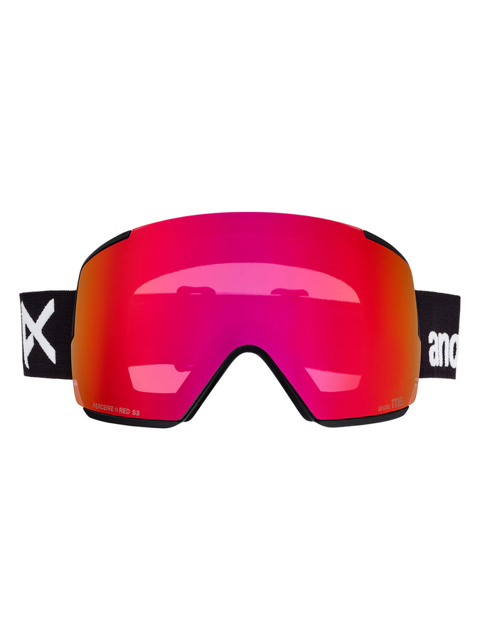 Anon M5 Black/Prcve Sunny Red + Cloudy + MFI Face Mask Goggle | BLACK/PRCV SUNNY RED (Z58)