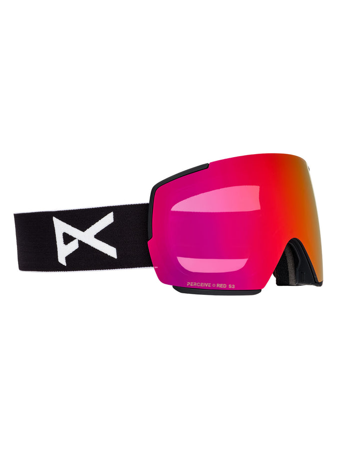 Anon M5 Black/Prcve Sunny Red + Cloudy + MFI Face Mask Goggle | BLACK/PRCV SUNNY RED (Z58)