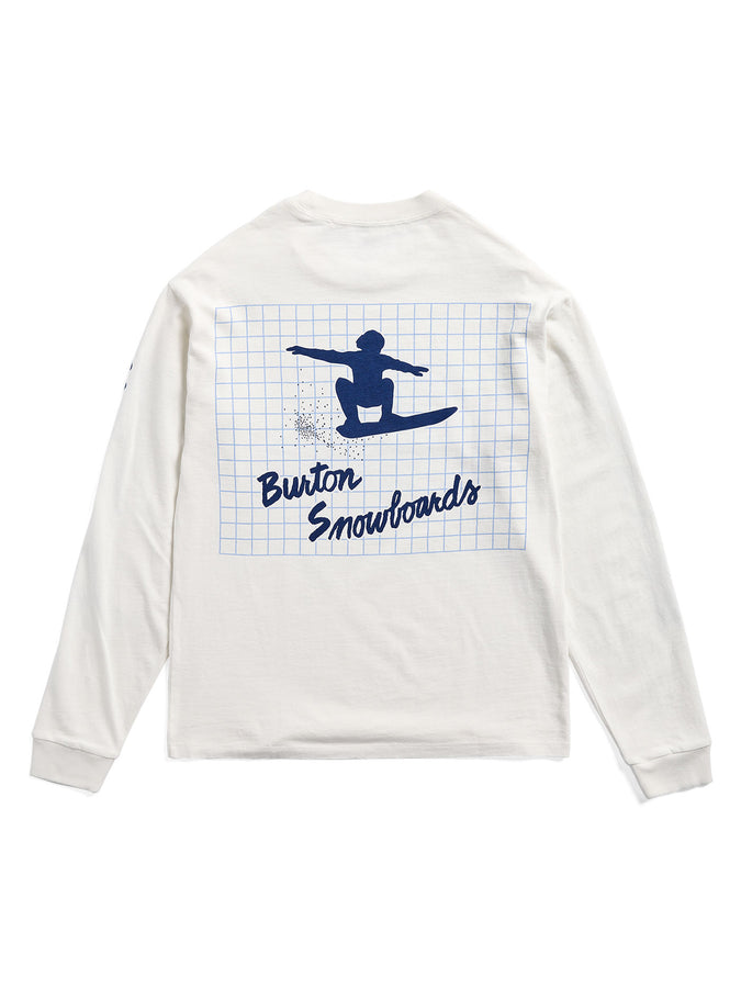 Burton 50th 83 Squared Long Sleeve T-Shirt Winter 2027 | STOUT WHITE (A26)