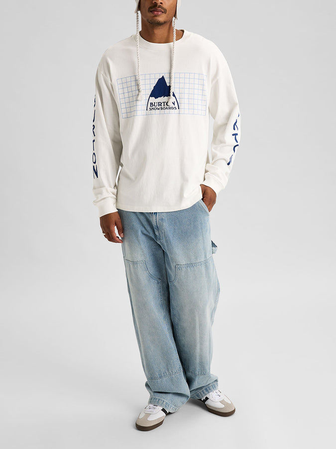 Burton 50th 83 Squared Long Sleeve T-Shirt Winter 2027 | STOUT WHITE (A26)