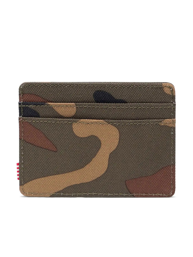 Herschel Charlie Cardholder Wallet | WOODLAND CAM/BLK LABEL (07129)