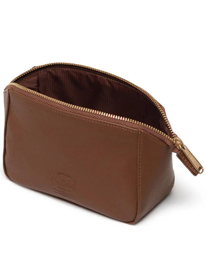 Herschel Milan Vegan Leather SM Toiletry Bag | SADDLE BROWN (03272)