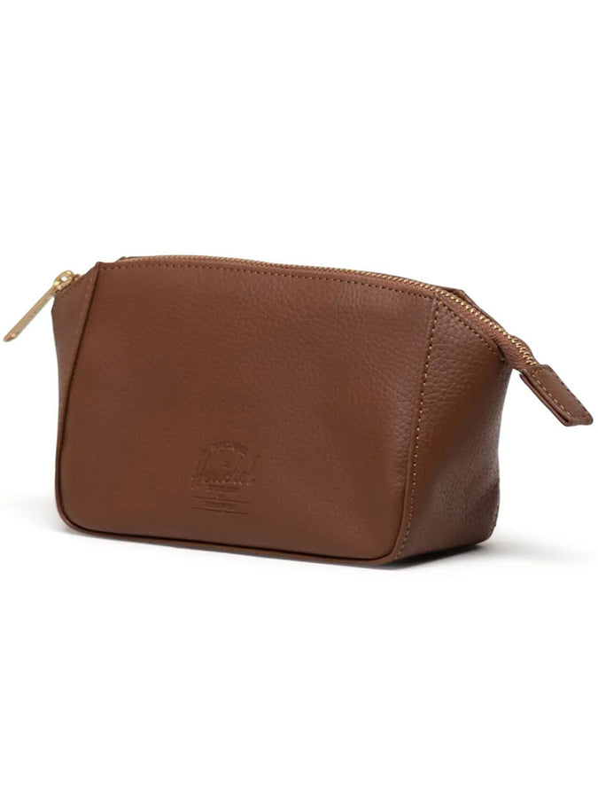 Herschel Milan Vegan Leather SM Toiletry Bag | SADDLE BROWN (03272)