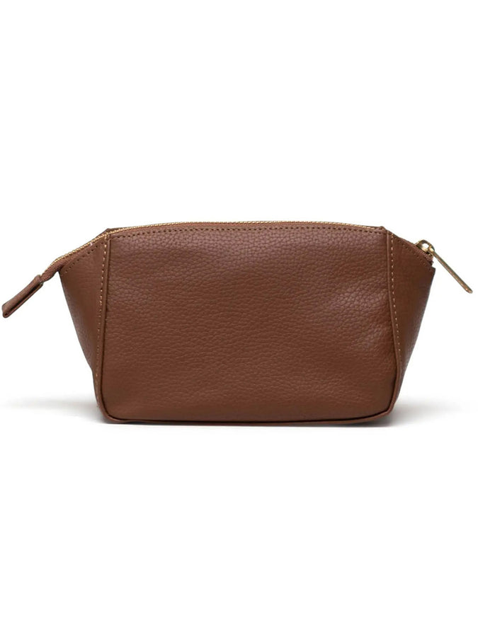 Herschel Milan Vegan Leather SM Toiletry Bag | SADDLE BROWN (03272)