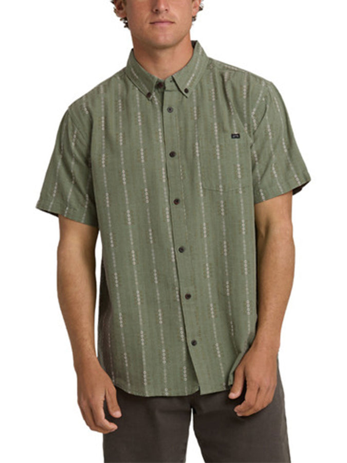 Billabong All Day Jacquard S/S Buttondown Shirt Spring 2026 | GRANITE GREEN (GGN)