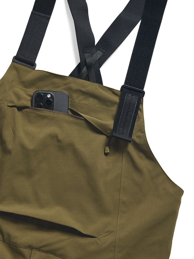 Burton Reserve Stretch 2027 – Shell Bib | DRIED MOSS (E7N)