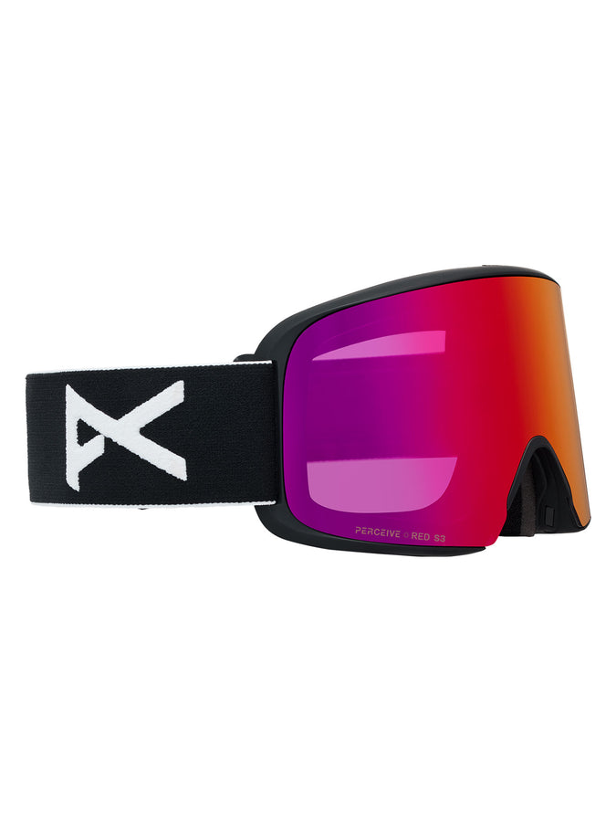 Anon M6 Black/Prcv Sunny Red + Cloudy + MFI Face Mask Goggle | BLACK/PRCV SUNNY RED (Z58)