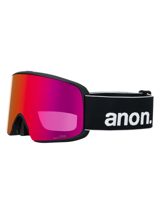 Anon M6 Black/Prcv Sunny Red + Cloudy + MFI Face Mask Goggle | BLACK/PRCV SUNNY RED (Z58)