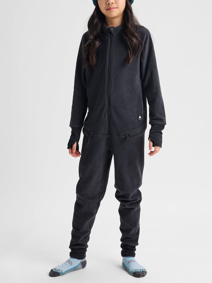 Burton Heavyweight Fleece One Piece Base Layer (Youth 7-14) Winter 2027 | TRUE BLACK (A04)