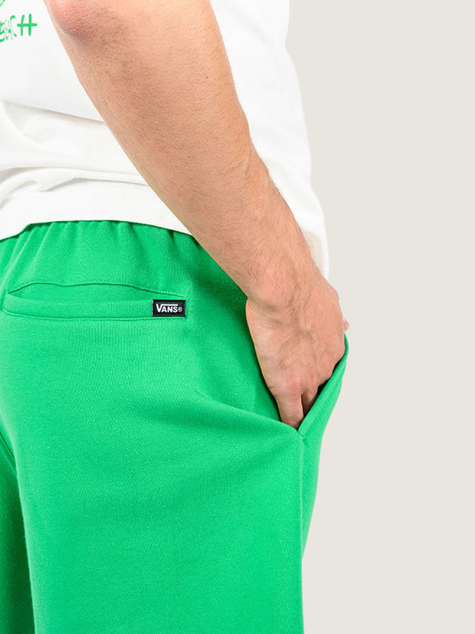 Vans Stretch Logo Fleece Shorts Spring 2026 | VIVID VERDANT (FLX)