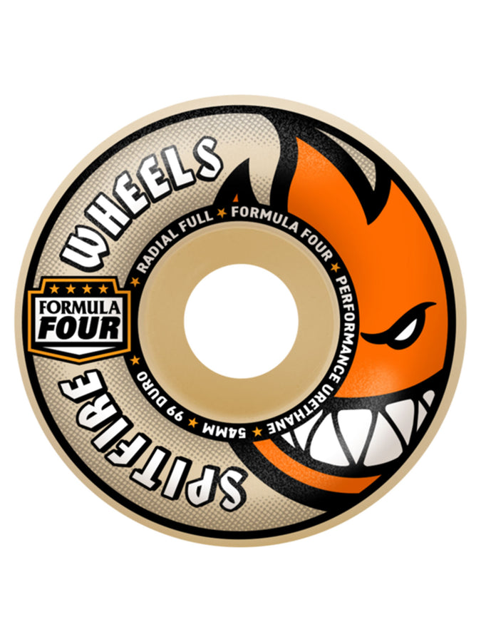 Spitfire F4 Radial Full Skateboard Wheels | NATURAL