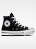 Converse CTAS Platform Hi Black/White/Black Shoes