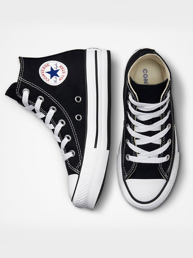Converse CTAS Platform Hi Black/White/Black Shoes | BLACK/WHITE/BLACK