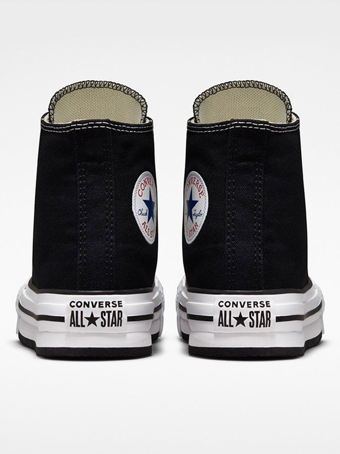 Converse CTAS Platform Hi Black/White/Black Shoes | BLACK/WHITE/BLACK