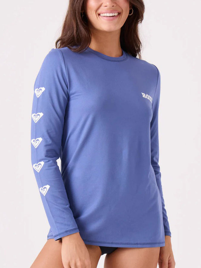 Roxy Surf City Warm Long Sleeve Rashguard Summer 2026 | BIJOU BLUE (B62)