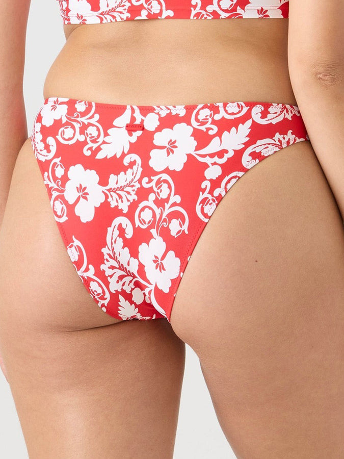 Roxy Days Of Summer Hipster Moderate Bikini Bottom Summer 26 | IVORY RED (IRE)