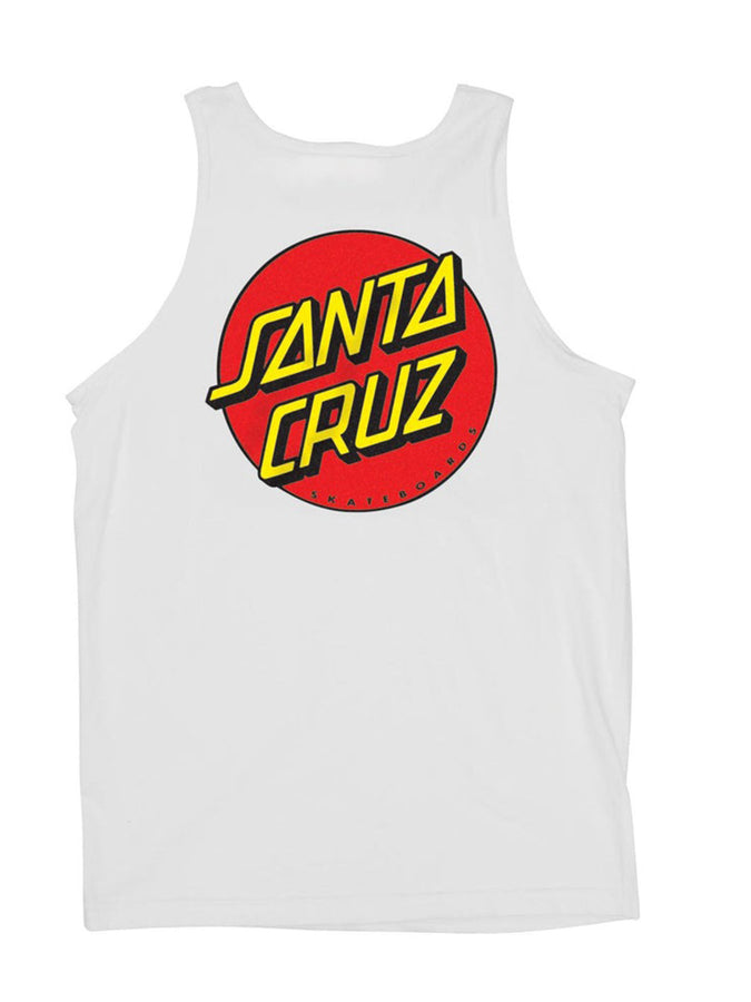 Santa Cruz Classic Dot Tank Top Spring 2026 | WHITE
