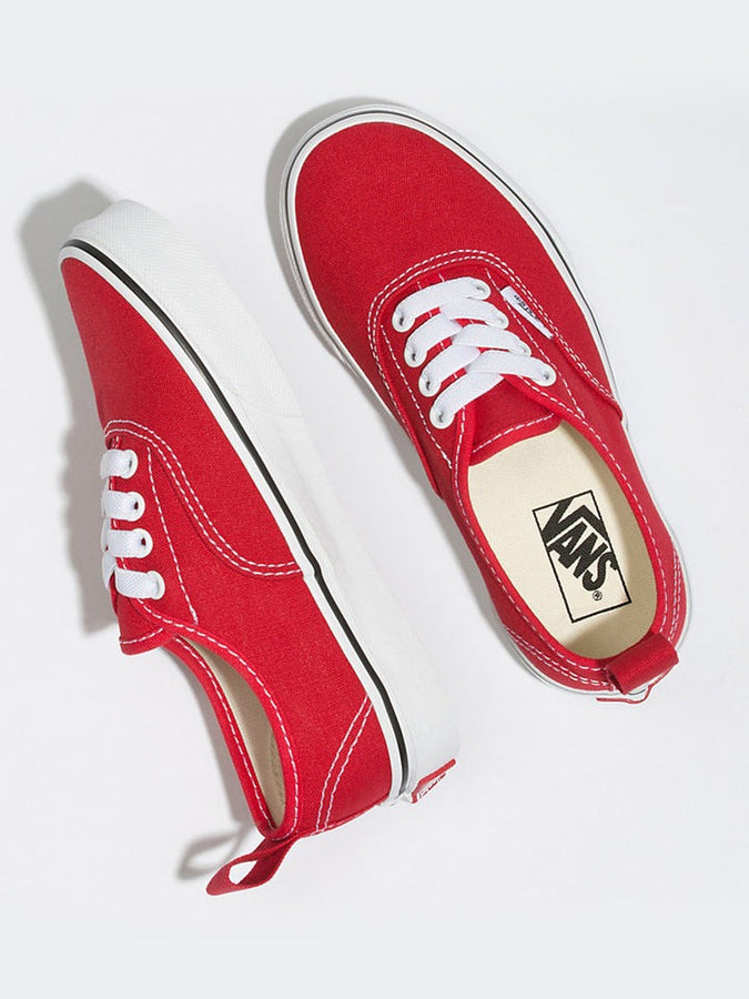 Vans Authentic Elastic Lace Shoes | RACING RED/TRUE WHT (LXP)
