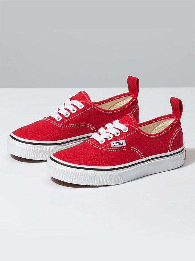 Vans Authentic Elastic Lace Shoes | RACING RED/TRUE WHT (LXP)